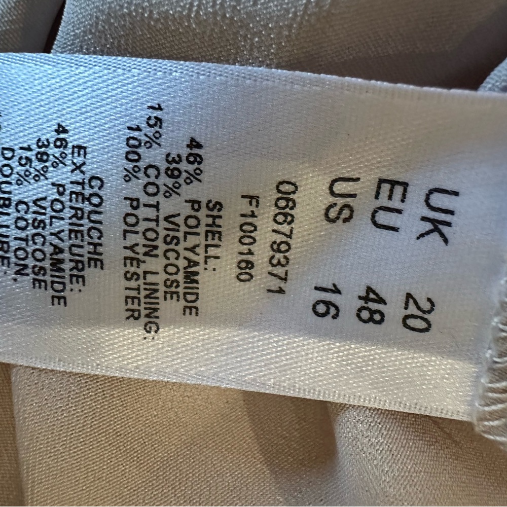 ASOS NWT Beige Tall Maxi Dress US 16 - Picture 7 of 9